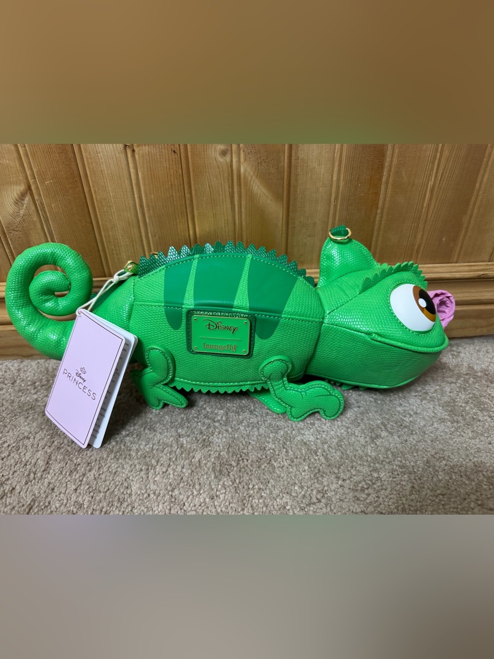 Disney Loungefly Tangled Pascal Figural Crossbody Bag